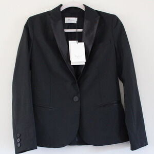 NWT‎ Bonpoint Women's James Style Tuxedo Jacket Blazer Wool Black 34 US2